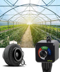 Plug In 3 Speed Fan Speed Controller With Easy Knob For Inline Duct Exhaust Fans And Ventilation Systems in greenhouse view