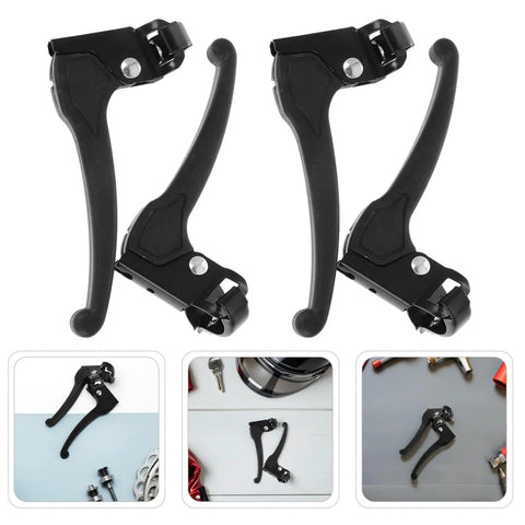 Wheelchair Brake Handle Extenders 4 Pack For Enhanced Safety With Comfortable Grip, Sturdy Iron Plastic Construction Fits 2.2 Cm Opening Size, Easy Install, Universal Brake Accessory For Secure Stopping And Smooth Transfers, black