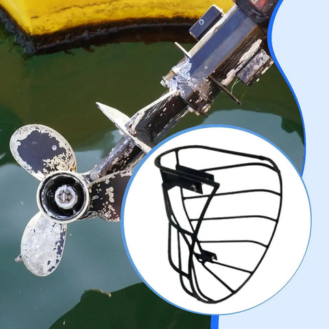 Heavy Duty Propeller Guard For Outboard Motor Dive Boats Keeps Gear Safe From Rocks And Debris With Easy Install Metal Hardware Protection That Slays The Water on motor.