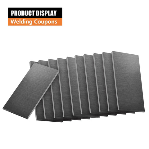 4x2 Inch Welding Coupons Set 11 Gauge 10 Pieces Mild Steel Practice Plates Kit For MIG TIG Stick Arc Welding DIY Metal Projects