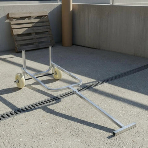 Gas Cylinder Hand Truck With Control Bar Two Wheel Tank Cart Built For Easy No Fuss Moving Of Cylinders And Tanks In Workshops Warehouses Or Home Garages, tubular steel frame