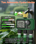 Outdoor Garden Water Timer For Hose With Auto Manual And Rain Delay Modes All In One 3 Zone Sprinkler Irrigation Controller