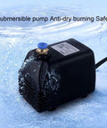 Submersible pump designed for industrial use, featuring anti-dry burning safety, ideal for misting fan systems.