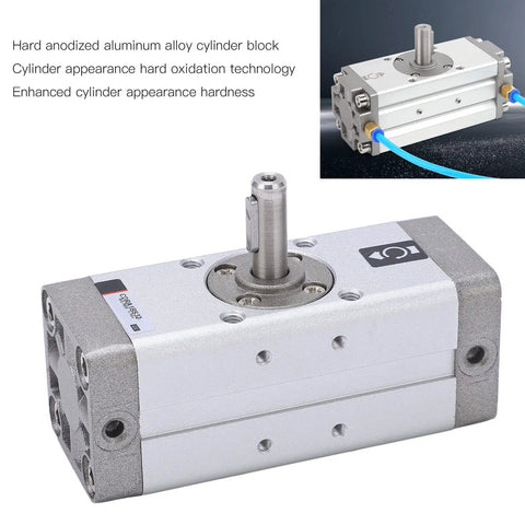 Aluminum Alloy Pneumatic Rotary Actuator With Rack Pinion Pendular Design Double Sealing Rack Type Swing Air Cylinder Built Tough