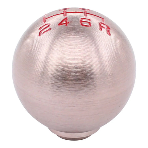 Aluminum Round Ball 6 Speed Shift Knob With M10x1.5 Thread Adapter For Honda Civic S2000 Type R RSX FA5 FG2 FB6 FD2 JDM Silver