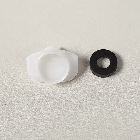 4 Pack 101237 Cup Seal And Diverter Gate For Tub Spout Bath Faucet Leak Fix Parts, white and black rubber seals for plumbing.