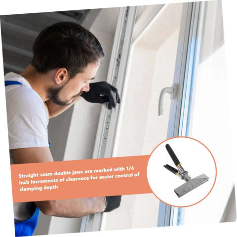 Man using Go To Workhorse Hand Seamer Tool And Metal Bender For Sheet Metal Flattening With Ergonomic Non Slip Handles