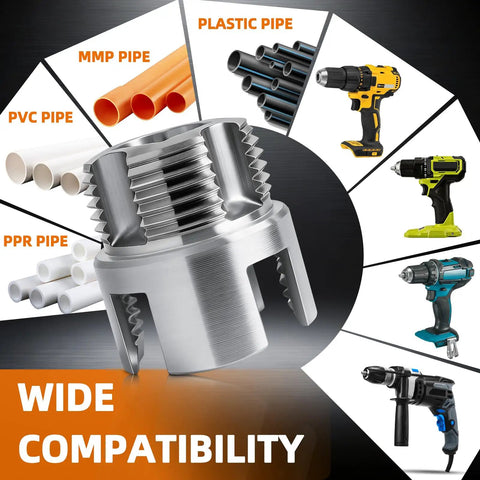 Six Piece Pipe Threader Kit For One Half Inch Three Quarter Inch One Inch NPT Carbon Steel Die Tool for PVC and electric drill