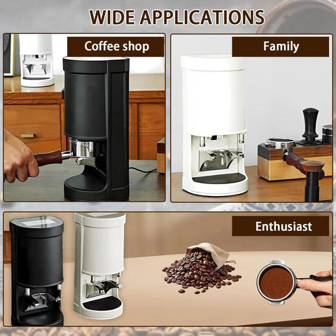 Total Game Changer Electric 58Mm Espresso Tamper Featuring Stainless Steel Build And Programmable Touchscreen Controls For Shots That Always Hit Different in coffee shop and home settings.