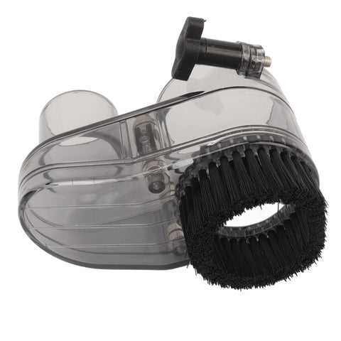 52mm Diameter Clear CNC Dust Boot With Adjustable Height Dust Shoe For Spindle Motors, transparent ABS, nylon brush