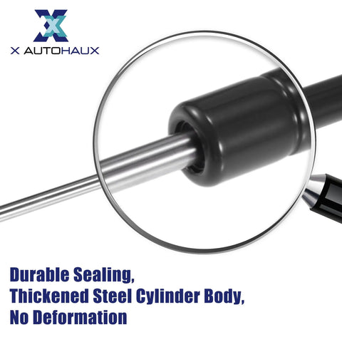 Rugged 6 Inch Lift Support Struts Deliver Hella Strong 35 Pound Gas Spring Performance To Effortlessly Raise RV Truck Car Boat Tailgates Hatch Covers And Windows Built Tough From Quality Carbon Steel close-up of thickened steel cylinder body.