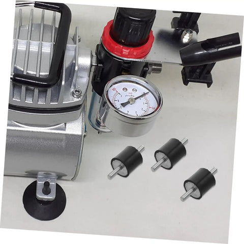 4 Pack 25x25mm Rubber Vibration Isolator Mounts With M6x19mm Studs For Fitness Gear And Machinery Noise Reduction, Shock Absorbers, Easy Install Vibration Control on machine base