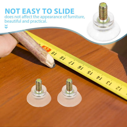 No Tools Needed Screw On Furniture Glides With Strong Suction Cups For Wooden Chairs And Other Furniture Protect Floors In Home And Office Use Easy Install No Drill Required