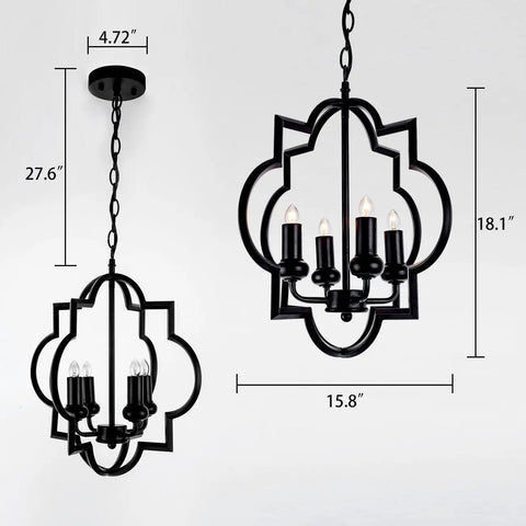 Industrial Vintage Sphere Pendant Light 20 Inch Orb Globe Chandelier With Five Lights In Oil Rubbed Black Finish Featuring Five Intertwining Rings Dope Foyer Dining Or Living Room Lighting Statement with dimensions labeled.