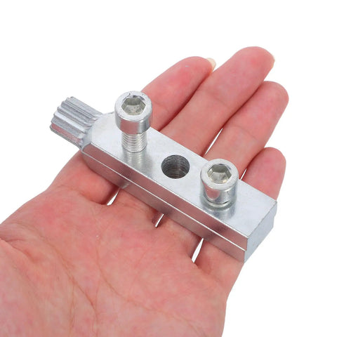 Rock Solid 2 Set Steel Tap Extractor Kit For Removing Broken Screws Bolts And Faucets Like A Pro To Fix Plumber Headaches Fast Without Wasting Time On Stubborn Threaded Damage At Home. Silver steel tap extractor in hand