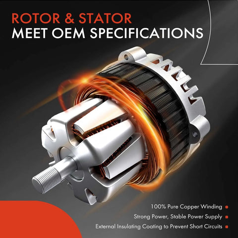 Beefed Up 12V 170Amp Truck Alternator For Freightliner Kenworth Peterbilt Sterling Without Pulley Replaces 8600126 product view