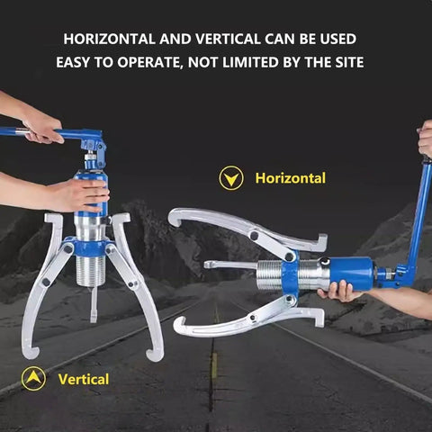 Heavy Duty Badass Hydraulic Gear Puller Kit With Two Or Three Jaw Bearing Separator for Horizontal and Vertical use.