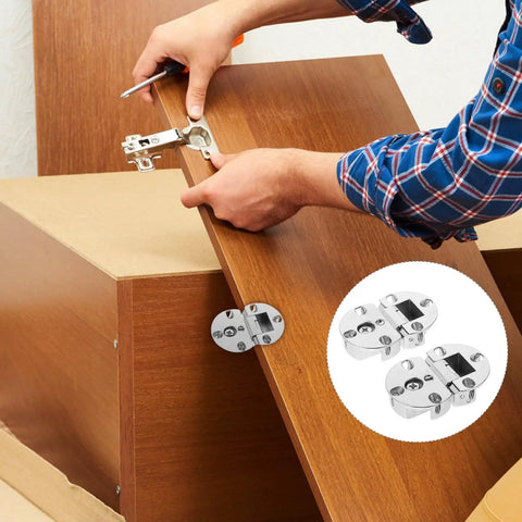 Installing 4 Pack Zinc Alloy Flip Board Hinges Nickel Plated For Cabinet Doors heavy duty rust resistant butt hinges
