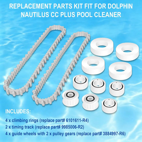 Climbing Ring Timing Track Guide Wheel Replacement Kit For Dolphin Nautilus CC Plus Robotic Pool Cleaner components