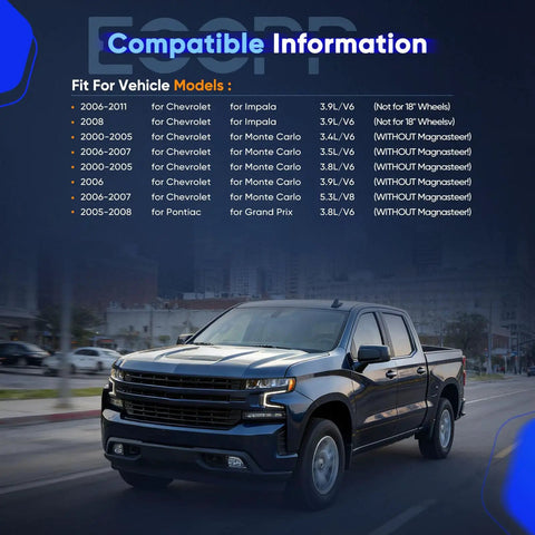 Street Tested Power Steering Rack And Pinion For Chevrolet Impala Monte Carlo 2000 To 2011 Plus Buick Century vehicle compatibility chart.