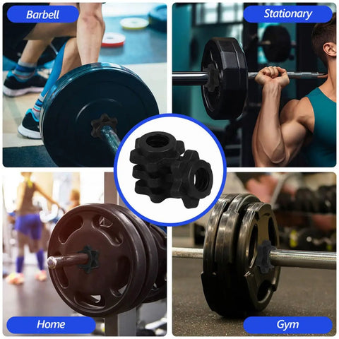 8 Pack Dumbbell Bar Collars Clips For Fitness Equipment, Plastic Screw Clamps For Dumbbell Bars, ideal for gym use