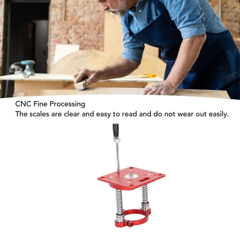 Rock Solid Heavy Duty Aluminum Router Table Lifting System With Circle Clamping For 63.5 To 65 Millimeter Milling Machines CNC