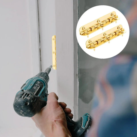 Installing 12 Pack Small Continuous Butt Hinges 90 Degree Flush Mount Heavy Duty For Wooden Boxes Jewelry Boxes Cabinets And Doors With 6 Holes