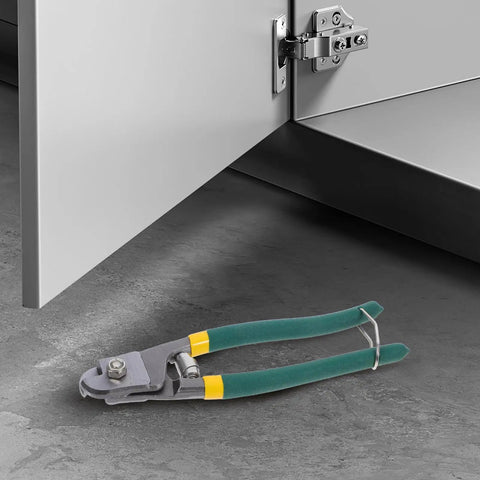 Pro Multi-Functional Cable Stripping Pliers With Ergonomic Handle For Precise Wire Gauge Adjustment on a concrete floor.