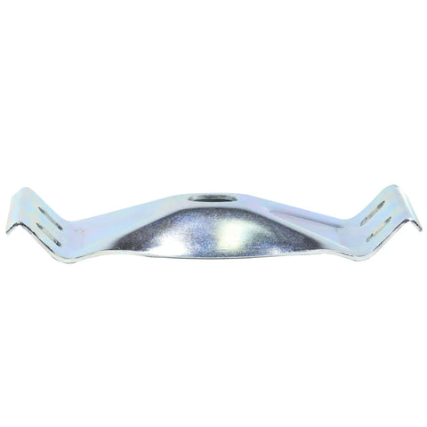 Heavy Duty Zinc Plated Steel Surface Mount Corner Bracket For Table Aprons And Frames 2 inch tall by 4 inch wide side view.