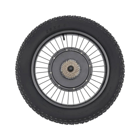 Rear wheel of 20 Inch Fat Tire Electric Bike Conversion Kit With 48V 1500W Rear Hub Motor for DIY E-Bikes.