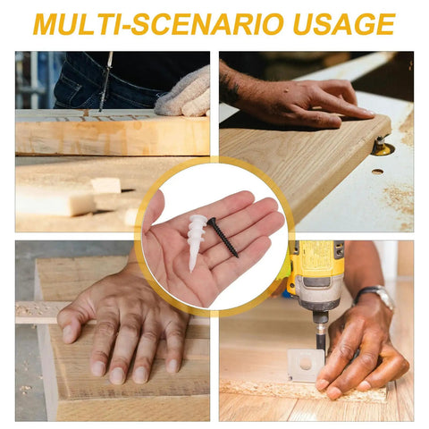 Heavy Duty Wall Anchors And Screws Kit With 100 Sets For Mounting Accessories Stainless Steel Build And Pull Out Resistant Grip Durable Expansion Screws For Drywall Easy Install And Long Lasting Support, drywall use