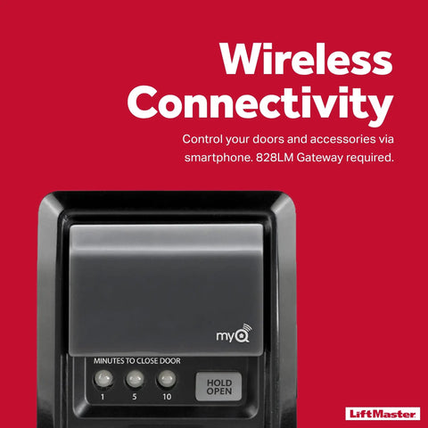 Smart MyQ Internet Gateway And 889LM Control Panel For Garage And Gate Openers Multi Device Control close-up view