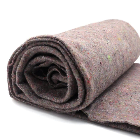 Rolled up 12 Pack 80 By 72 Inch Heavy Duty Textile Moving Blanket Furniture Pad For Safe Move Of Large Furniture And Appliances Dirt And Moisture Protection Multi Purpose Moving Cushion