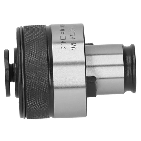 Heavy Duty Adjustable Tapping Collet Chuck Holder With Durable High Speed Steel Construction side view showcasing precise threading capabilities.