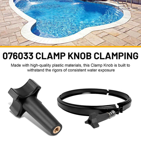 Slick Pool Filter Pump Clamping Band Knob Fits Pentair SMBW 2000 4000 Series Replace 076033 with durable plastic material.