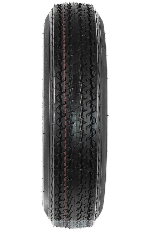 Two Pack Trailer Tire Rim Combo 4.80-12 480-12 5 Lug On 4.5 Inch Center White Spoke Wheel Built For Durability With A Two Year Warranty