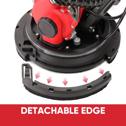 Drywall Sander With Vacuum Attachment 800W Power showing detachable edge feature