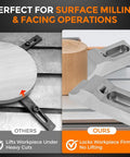 Comparison of low profile side clamp vise set for milling machines, 2 pack, 60kN clamp force with traditional clamps