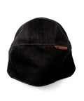 Large Flame Retardant Fabric Head Cover For Welding Helmets G5-01 Compatible, black, flame-resistant material, rear view