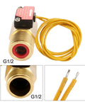Water Flow Sensor Switch Hall Effect Inline Meter 1 To 30 LPM For Water Heaters Boilers Coffee Machines Dispensers Brass Body