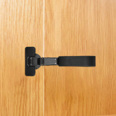Soft Close Kitchen Cabinet Hinges With Silent Damping For Concealed Doors Large Bend Replacement hinge installed on wood cabinet