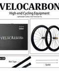 Carbon Road Wheelset 700c Disc Brake 50mm Depth 28mm Width Deep Section Aero Racing Wheels Tubeless Ready Clincher Lightweight