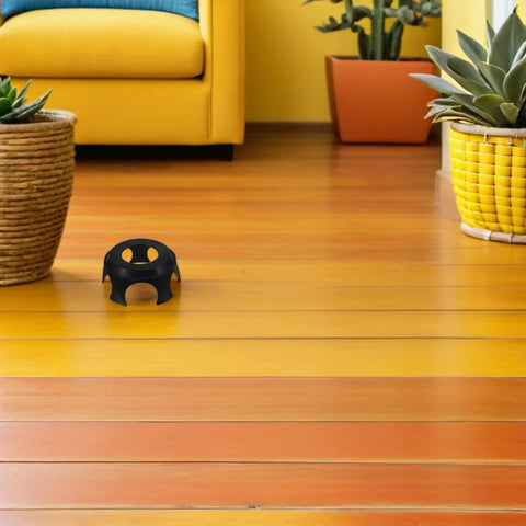 10 Pack Office Chair Wheel Cups Floor Savers With Smooth As Butter Slide Motion ensures quiet rolling on wooden floor.