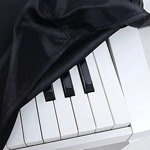 Stretchy Dust Cover For 88 Key Digital Piano Keyboard, Flexible 60 By 22 By 8 Inch Protector with Adjustable Cord Lock