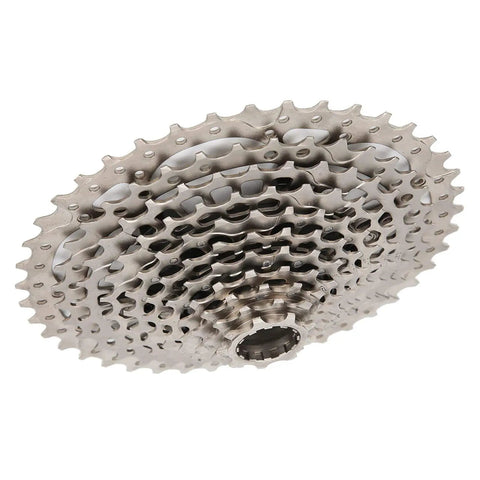 Ultra Light 11 Speed Mountain Bike Cassette Freewheel 9-42T XD Compatible, hollow steel design, side view