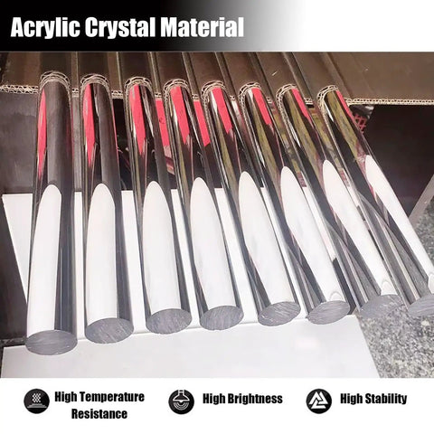 Crystal Clear Acrylic Stair Handrail Built Like A Tank With Corrosion Resistant Brackets For Quick Wall Mounting And Serious Non Slip Grip Making Access Dead Simple Every Day, showing multiple acrylic tubes.