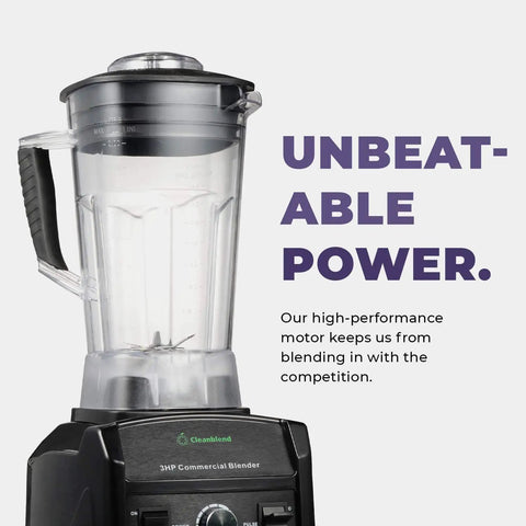 Beast Pro Grade Countertop Blender With 3 HP 1800W Motor 64 Oz Jar Stainless Steel Blades Heavy Duty Commercial Kitchen Blender