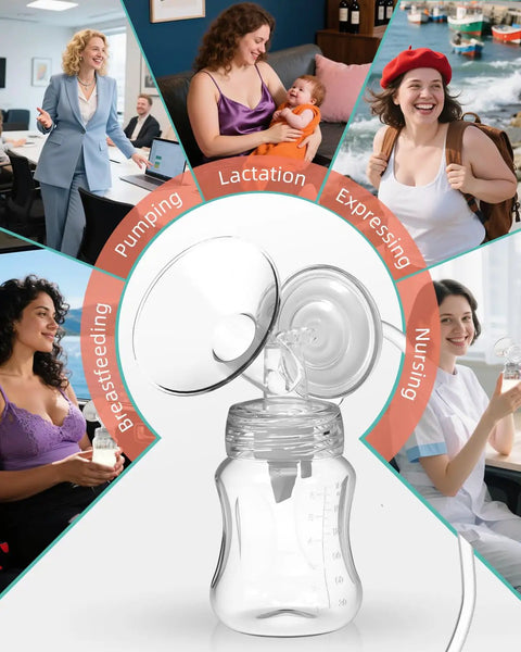 Replacement Breast Pump Parts Kit For S1 S2 S9 Plus Compatible Pumps, 2 X 24mm Flanges, Duckbill Valves, Tubes, Bottles, Backflow Protectors, Not Original Accessories, Built To Last And Easy To Install., clear breast pump bottle and flange kit for pumping and nursing