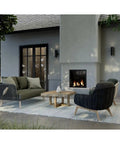 Dope Modern 5 Inch Outdoor Up And Down Wall Lantern In Black Finish Cylinder Collection Exterior Light adorning elegant patio scene
