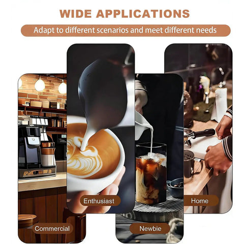 Legit Top Tier Electric Coffee Tamper 58mm Adjustable Pressure Automatic Espresso Press Tool With Nonstick Base in barista scenarios.